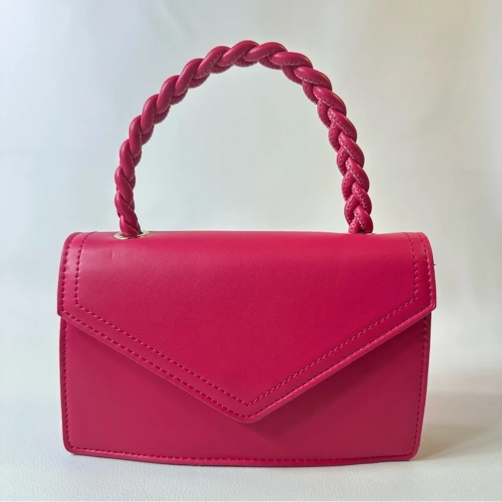 NEW URBAN EXPRESSIONS MONIQUE HOT PINK TOP HANDLE BAG